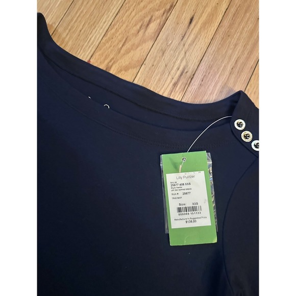 Lilly Pulitzer Dress XXS UPF 50 Sophie 3/4 Sleeve Navy, SHIPS TODAY! - Picture 5 of 5
